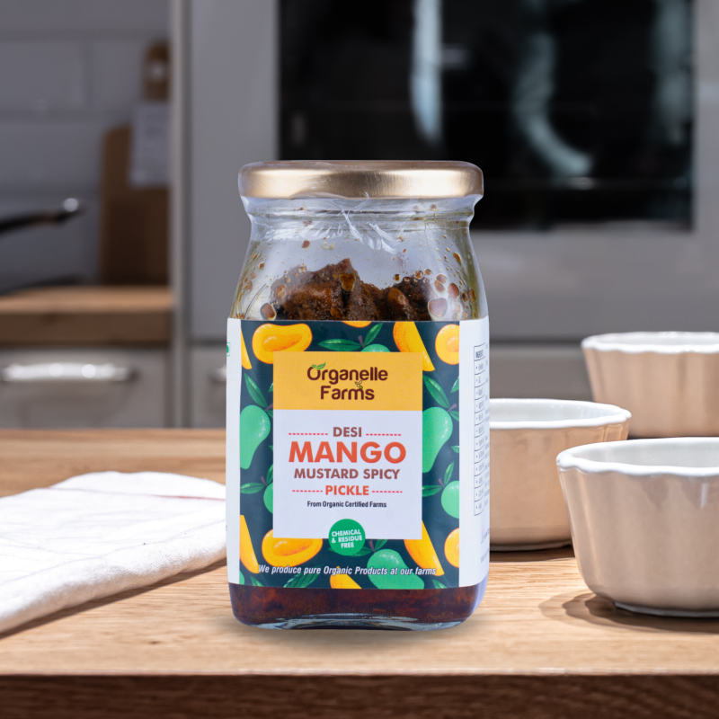 Desi Mango Mustard Spicy Pickle - 250 Gms