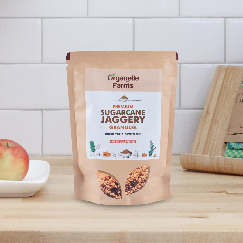 Premium Sugarcane Jaggery (Granules) - 200Gms 